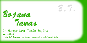 bojana tamas business card